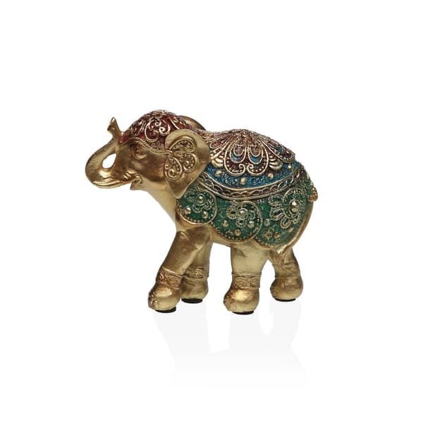 Dekorativ figur Versa Harpiks Elefant 4,5 X 11 X 9 CM
