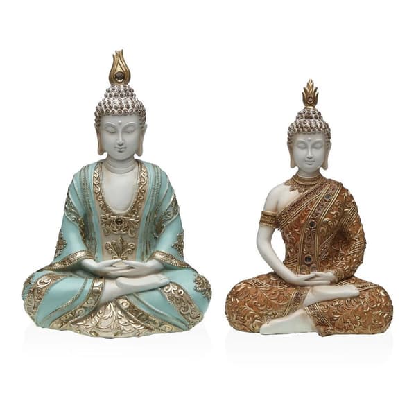 Dekorativ figur Versa Harpiks Buddha 8,5 X 26 X 17,5 CM