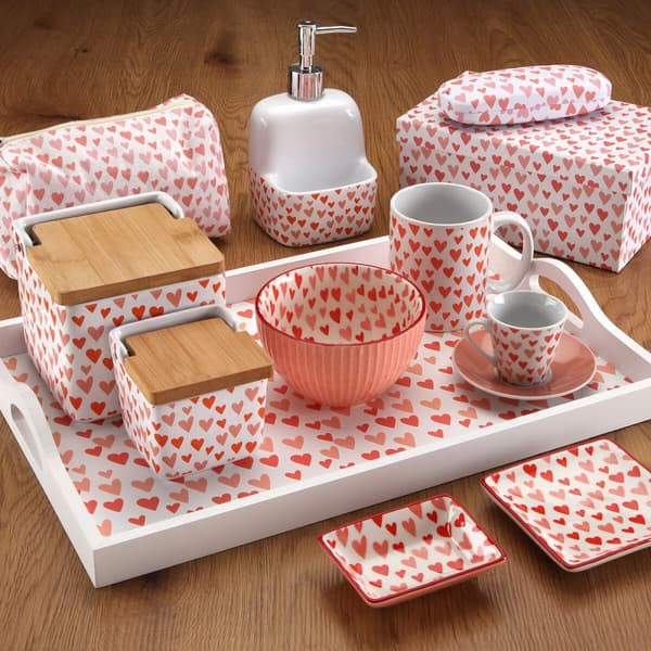 Koristerasiasetti Versa Amore Punainen Kartonki Sydämet (15 Kappaletta)