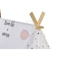 Miniatyrbild 4 av 6: Tipi i trä och corton Unicorn - För barn - 110 x 116 x 105 cm - Vit
