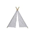 Miniatyrbild 6 av 6: Tipi i trä och corton Unicorn - För barn - 110 x 116 x 105 cm - Vit