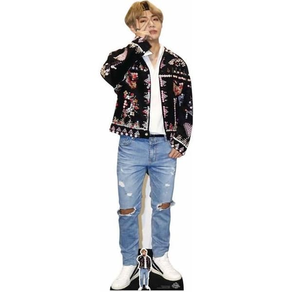 Pappfigur i full storlek Kim Taehyung (V) BTS BANGTAN BOYS - Höjd 180cm - Inredning rum