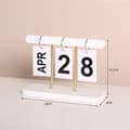 Miniatyrbild 3 av 4: INF Modern minimalistisk träprydnad - evighetskalender Vit