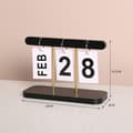 Miniatyrbilde 1 av 4: INF Moderne minimalistisk treornament - Evighetskalender Sort