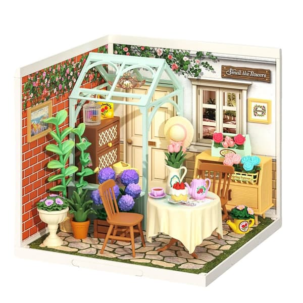 DIY Miniatyrhus Kit, Utbyggbar Skapare Serie, Anpassningsbar Belysning, Stressfri Montering