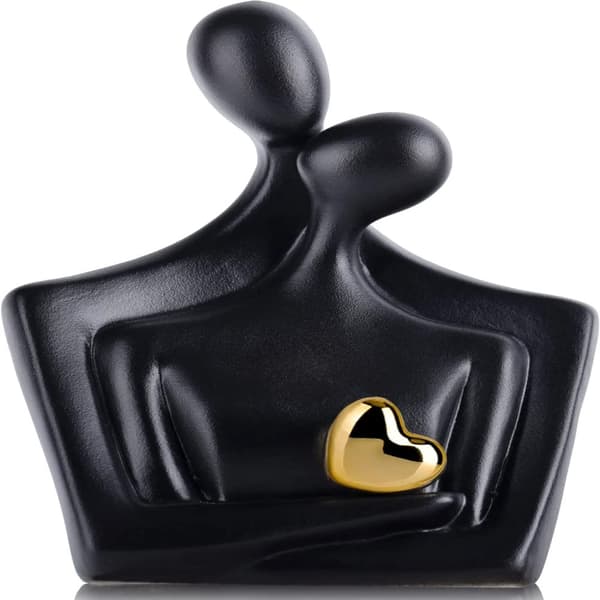 Abstract Couple Figurine, Unik Design, Perfekt för Hem- eller Kontorsinredning,B
