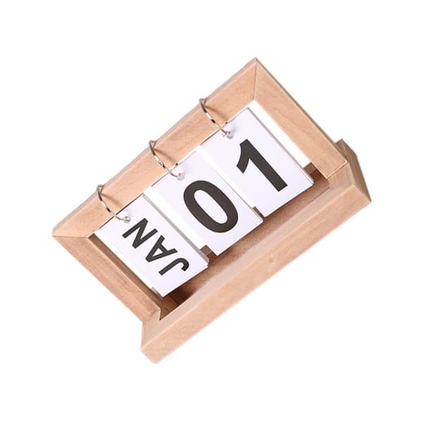 INF Minimalistisk træ evighedskalender Mørk beige