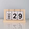 Miniatyrbilde 3 av 4: INF Minimalistisk evigvarende kalender i tre Beige