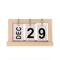 Miniatyrbilde 1 av 4: INF Minimalistisk evigvarende kalender i tre Beige