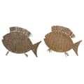 Miniatyrbild 1 av 3: Prydnadsfigur Home ESPRIT Naturell Fisk Medelhavs 63 x 5 x 50 cm (2 antal)