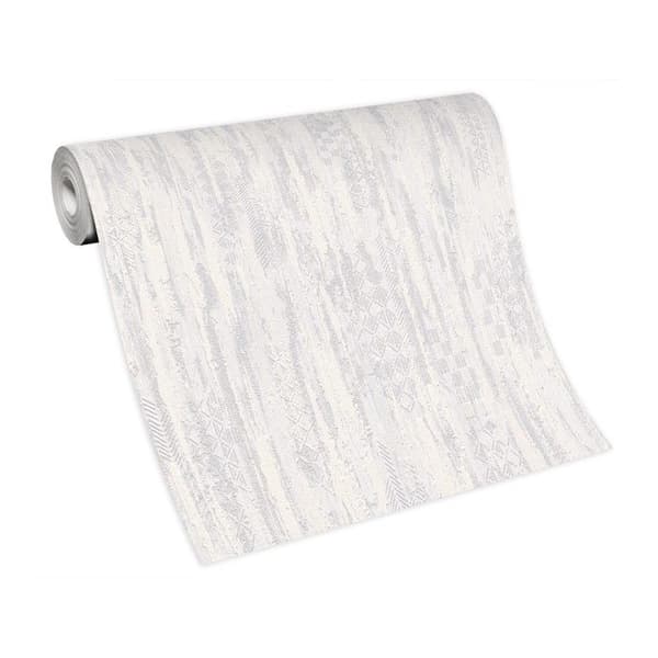 5853 - Expanderad vinyl på falskt enfärgat grått papper - Habitat-kollektion