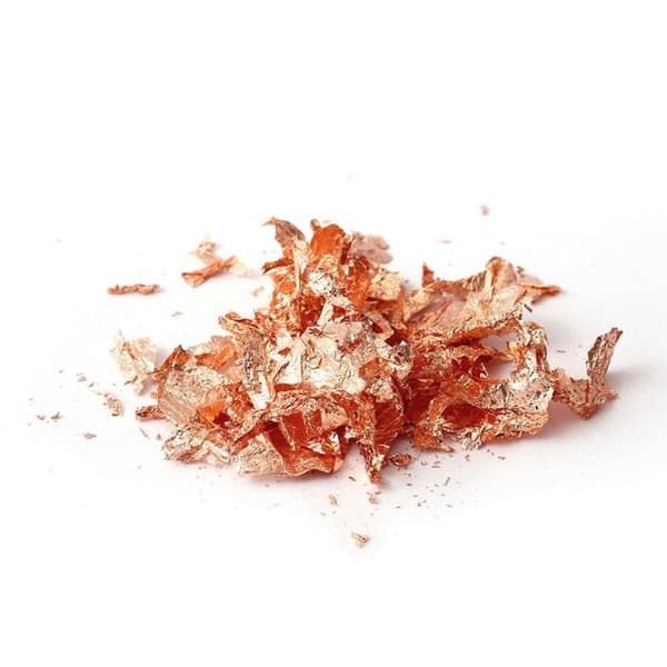 Flakes av guld - Koppar - 1 g - Kopparfärgad - Inomhus - Mixad