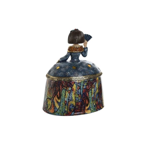 Prydnadsfigur Home ESPRIT Multicolour Romantisk 21,5 x 15,5 x 25,5 cm (3 antal)