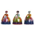 Miniatyrbild 1 av 3: Prydnadsfigur Home ESPRIT Multicolour Dam 17 x 13 x 21 cm (3 antal)