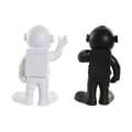 Miniatyrbild 3 av 3: Prydnadsfigur Home ESPRIT Vit Svart Gyllene Astronaut 20 x 13 x 27 cm (2 antal)