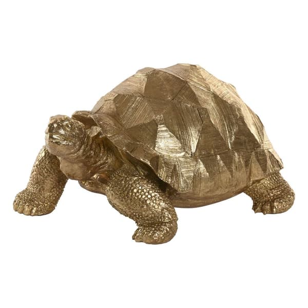 Prydnadsfigur Home ESPRIT Gyllene Sköldpadda 58 x 41 x 32 cm