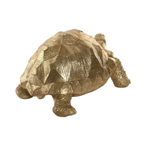 Dekorativ Figur Home ESPRIT Gyllen Tortoyse 58 x 41 x 32 cm