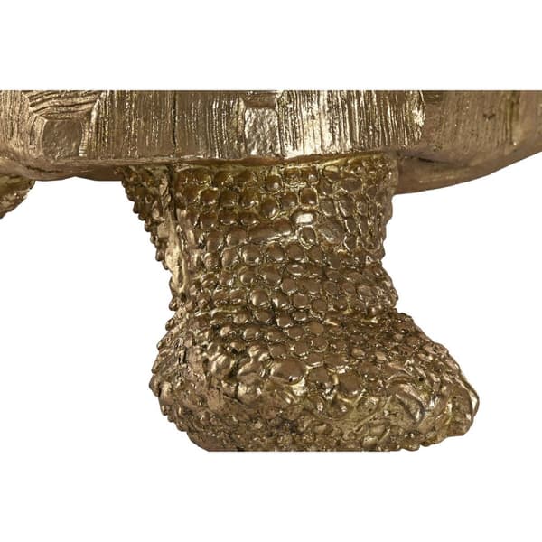 Dekorativ Figur Home ESPRIT Gyllen Tortoyse 58 x 41 x 32 cm