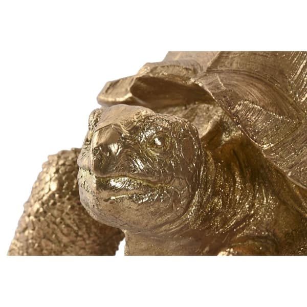 Dekorativ Figur Home ESPRIT Gyllen Tortoyse 58 x 41 x 32 cm