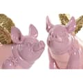 Pikkukuva 2 / 5: Koristehahmo Home ESPRIT Pinkki Possu 19 x 11 x 17 cm (2 osaa)