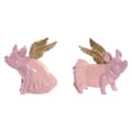 Pikkukuva 1 / 5: Koristehahmo Home ESPRIT Pinkki Possu 19 x 11 x 17 cm (2 osaa)