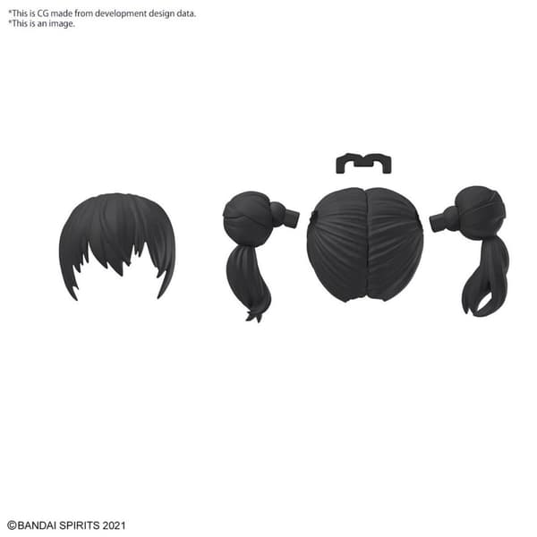 Samlingsfigurer Bandai 30MS OPTION HAIR STYLE PARTS VOL.10 Plast Animerat och anime (japansk animering) (4 antal)