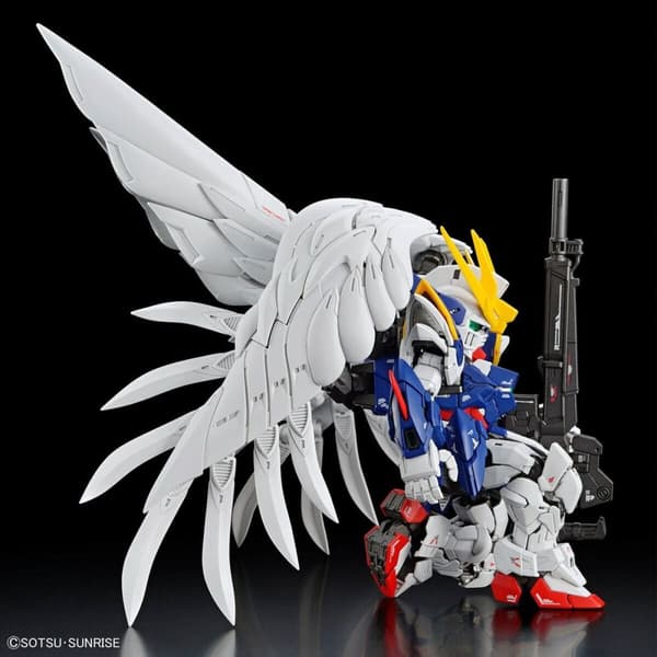 Samlingsfigurer Bandai MGSD WING GUNDAM ZERO EW Plast Animerat och anime (japansk animering)