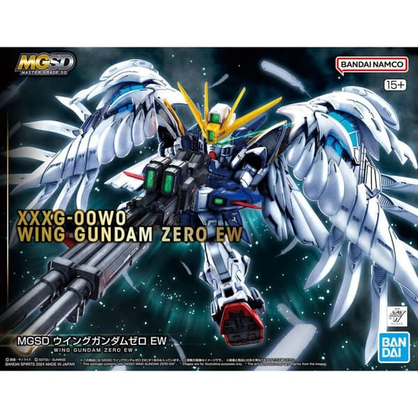 Samlingsfigurer Bandai MGSD WING GUNDAM ZERO EW Plast Animerat och anime (japansk animering)