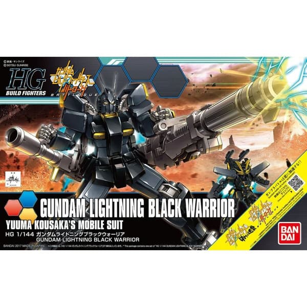 Samlingsfigurer Bandai HGBF 1/144 GUNDAM LIGHTNING BLACK WARRIOR Svart Plast Animerat och anime (japansk animering)