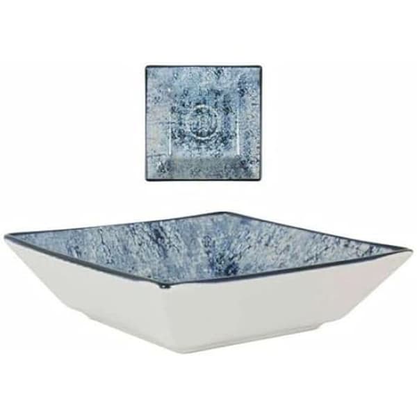 Skål - LA MEDITERRÁNEA - Electra - Porslin - 18 x 18 x 5 cm - Flerfärgad - 24 enheter