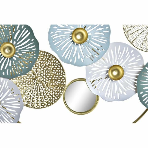 Prydnadsfigur DKD Home Decor Speglar Gyllene Metall (44 x 8 x 46 cm)