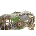 Miniatyrbild 3 av 3: Prydnadsfigur DKD Home Decor Gyllene Harts Multicolour Noshörning (55 x 17,5 x 25 cm)