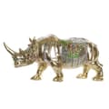 Miniatyrbild 1 av 3: Prydnadsfigur DKD Home Decor Gyllene Harts Multicolour Noshörning (55 x 17,5 x 25 cm)