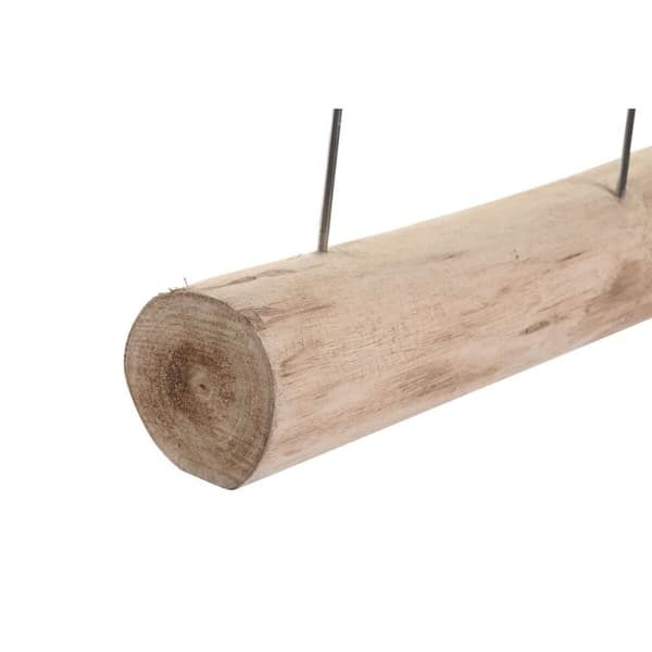 Prydnadsfigur DKD Home Decor Antikbehandlad Brun Vit Harts Mangoträ Spiraler (77 x 8 x 31 cm)