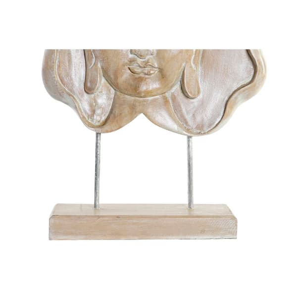 Prydnadsfigur DKD Home Decor 36 x 11 x 63 cm Naturell Buddha Avskalad