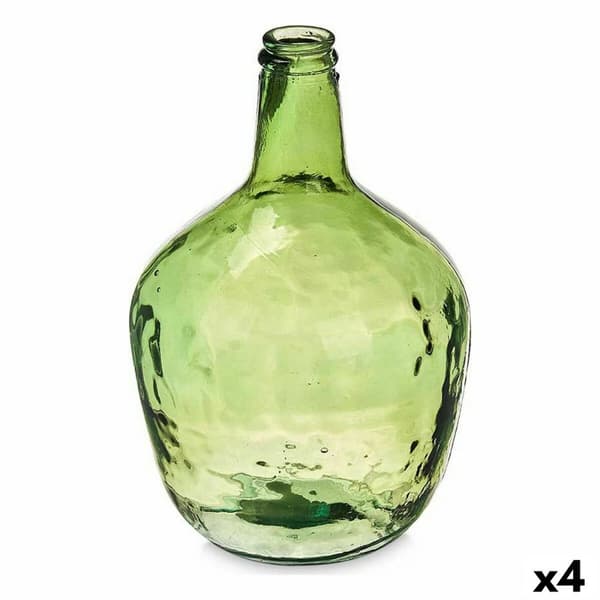 Flaska 2255/04-G Grön Slät 4 L 17 x 29 x 17 cm Dekoration (4 antal)