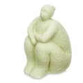 Miniatyrbild 2 av 2: Prydnadsfigur Grön Dolomite 18 x 30 x 19 cm (4 antal) Kvinna Sittande