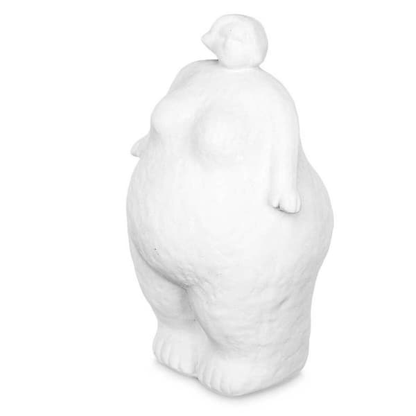Prydnadsfigur Vit Dolomite 14 x 25 x 11 cm (6 antal) Kvinna Stående