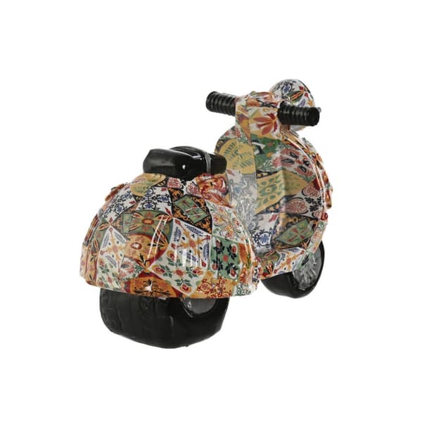 Prydnadsfigur Home ESPRIT Multicolour Medelhavs scooter 14 x 8 x 11 cm (2 antal)
