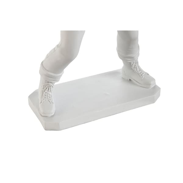 Prydnadsfigur Home ESPRIT Vit Gyllene 23 x 12 x 40 cm