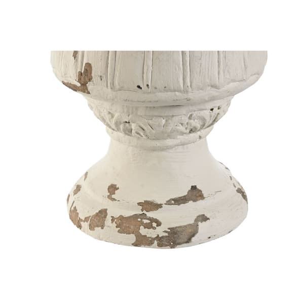 Prydnadsfigur Home ESPRIT Vit Avskalad 24 x 24 x 60 cm