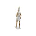 Miniatyrbild 4 av 4: Prydnadsfigur Home ESPRIT Vit Gyllene Harts Orientalisk Egyptier 7 x 11,5 x 36 cm (2 antal)