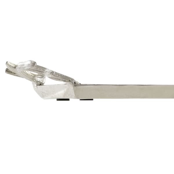 Bordsdekoration Home ESPRIT Silvrig Aluminium 69 X 13 X 5 cm