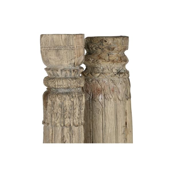 Prydnadsfigur Home ESPRIT Naturell 23 X 23 X 149 cm