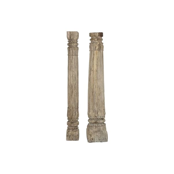 Prydnadsfigur Home ESPRIT Naturell 23 X 23 X 149 cm