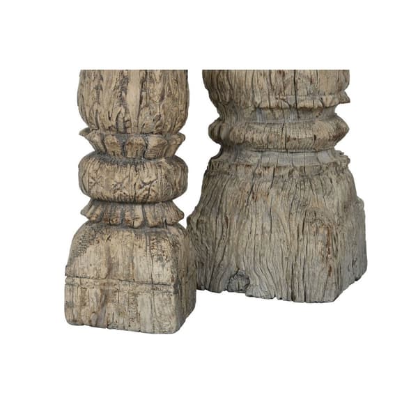 Prydnadsfigur Home ESPRIT Naturell 23 X 23 X 149 cm