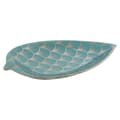 Miniatyrbillede 2 af 3: Borddekoration DKD Home Decor 27,5 x 16 x 3 cm Turkisblå Orientalsk Chromsalt Blad af en plante