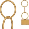 Miniatyrbillede 2 af 2: Dekorativ figur Ringe Gylden Metal (12,5 x 40,5 x 12,5 cm)