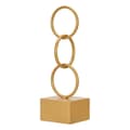 Miniatyrbillede 1 af 2: Dekorativ figur Ringe Gylden Metal (12,5 x 40,5 x 12,5 cm)