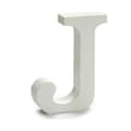 Miniatyrbillede 2 af 2: Brev Pincello J Hvid Træ 2 x 11 cm (24 enheder)